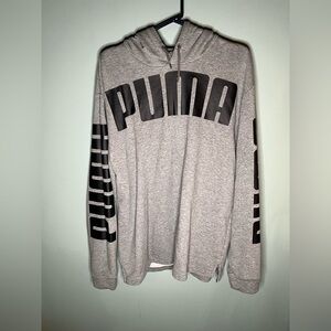 Gray puma hoodie